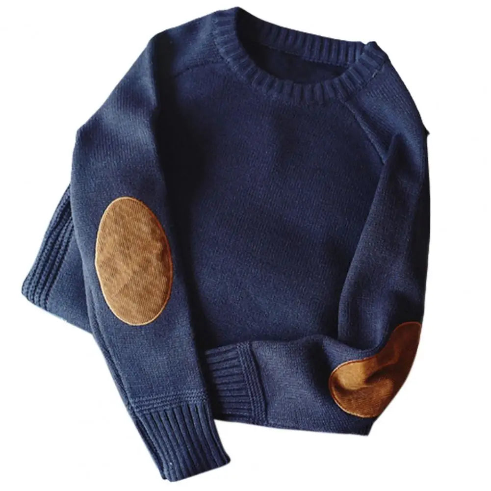 SOLID COLOR KNITTED SWEATER - EcoEase Market