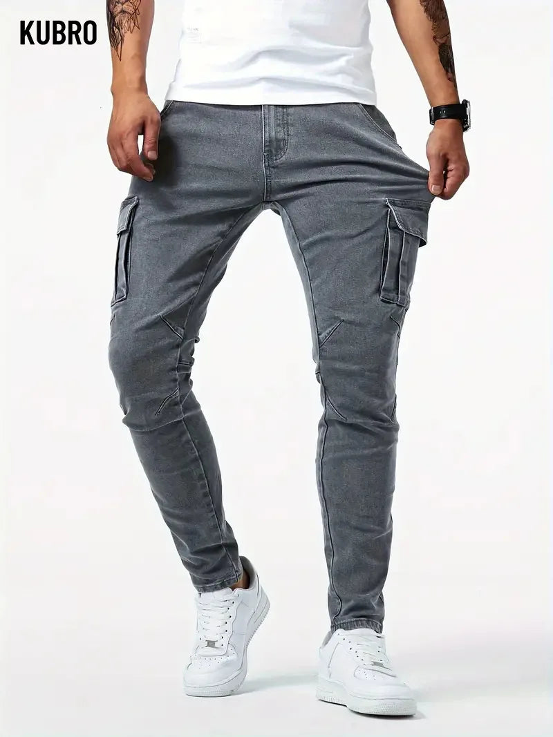 DENIM CARGO PANTS - EcoEase Market