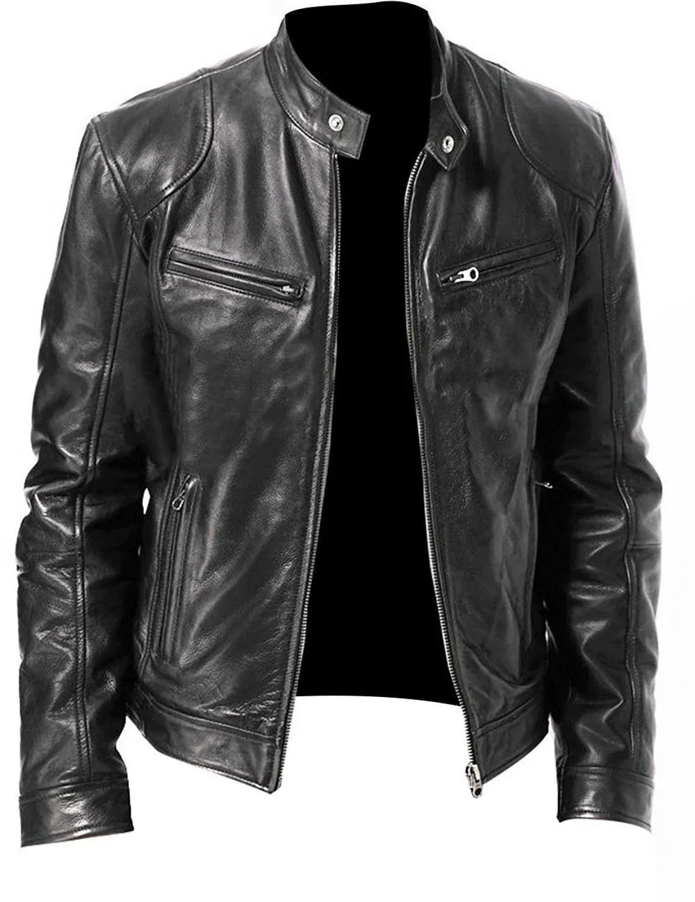 VINTAGE-LEATHER JACKET - EcoEase Market