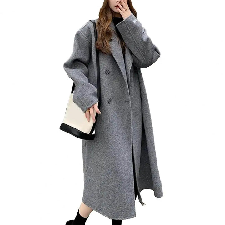 LAPEL WOOLEN COAT - EcoEase Market