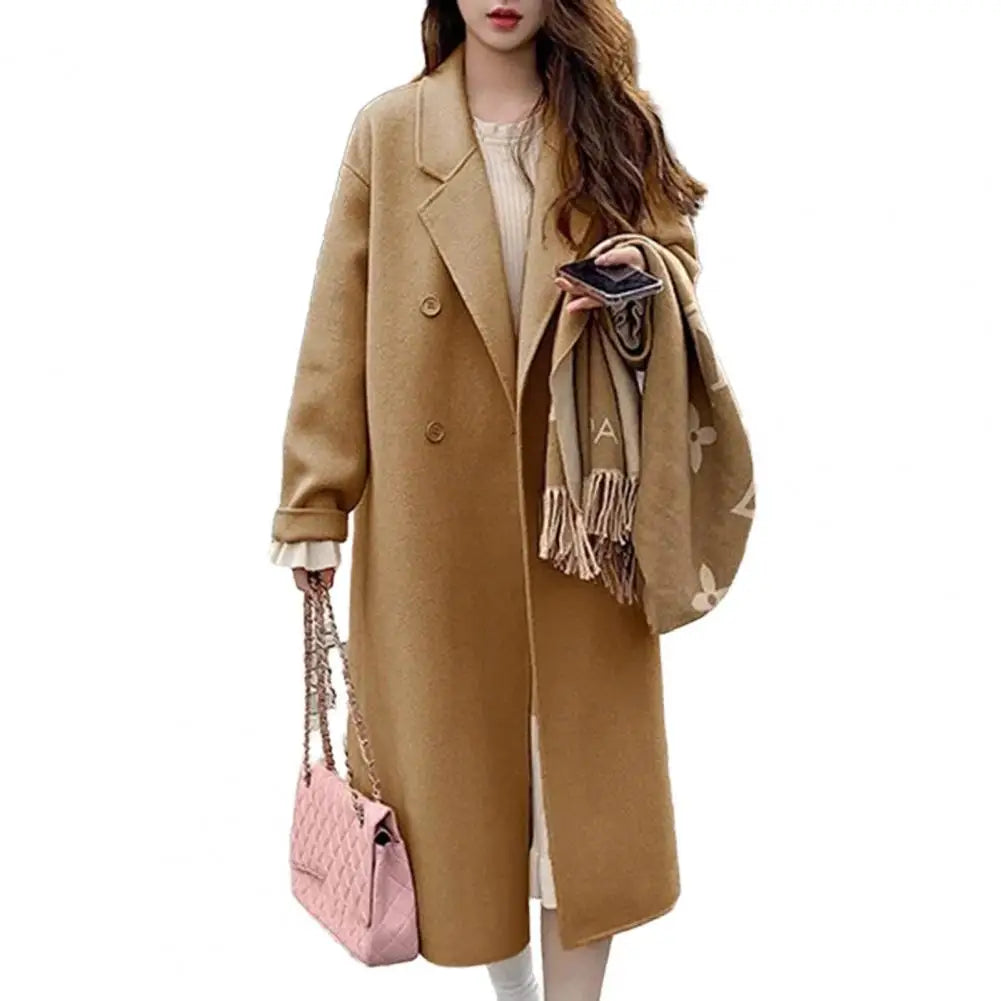 LAPEL WOOLEN COAT - EcoEase Market