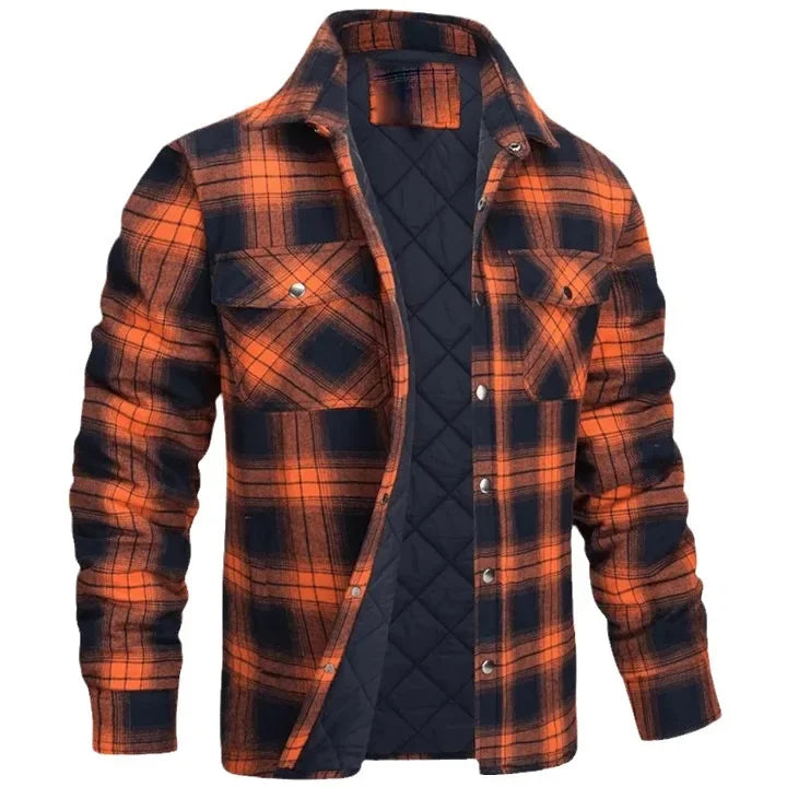 PLAID THICK SHIRT JACKET - EcoEase Market