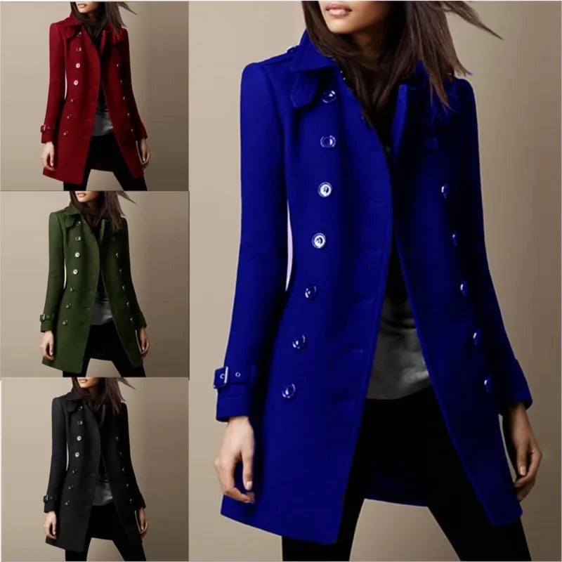 ELEGANT WOMEN'S WOOLEN COAT - EcoEase Market