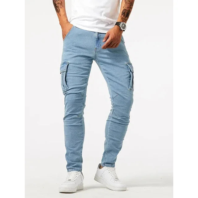 DENIM CARGO PANTS - EcoEase Market