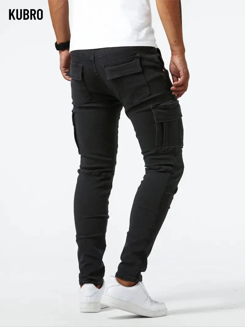 DENIM CARGO PANTS - EcoEase Market