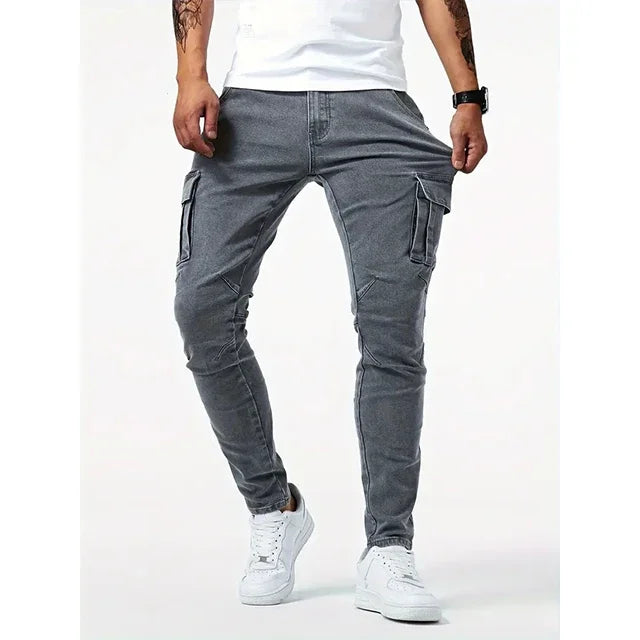 DENIM CARGO PANTS - EcoEase Market