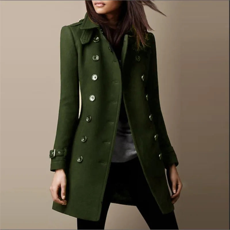 ELEGANT WOMEN'S WOOLEN COAT - EcoEase Market