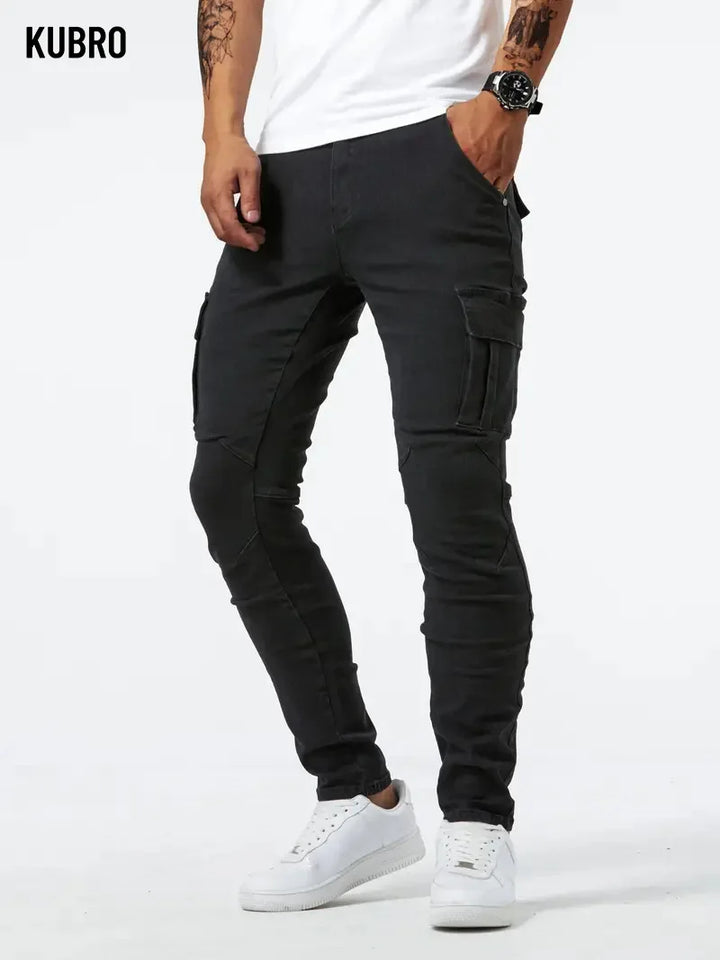 DENIM CARGO PANTS - EcoEase Market