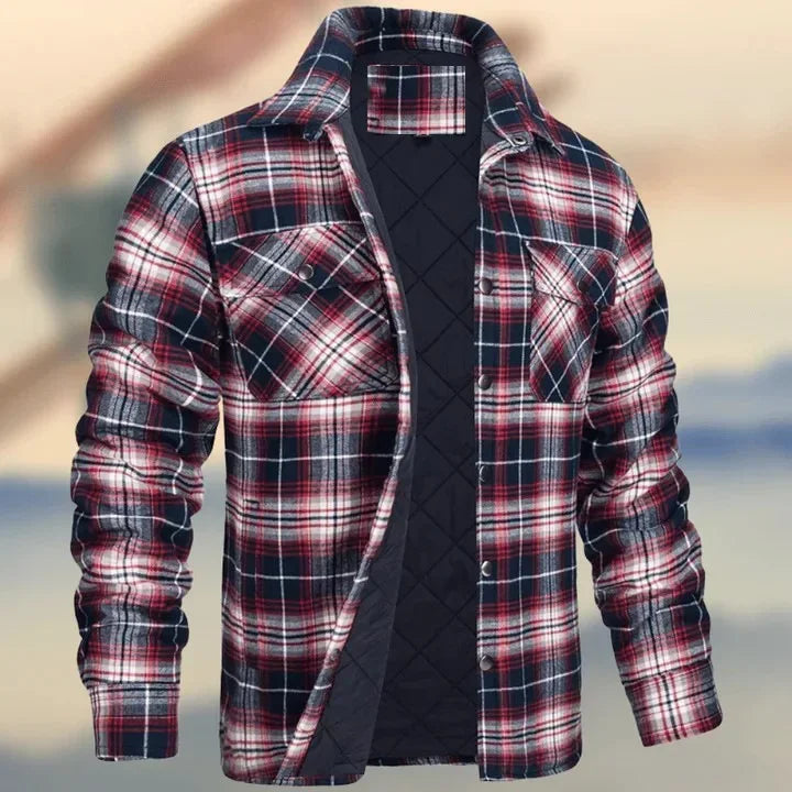 PLAID THICK SHIRT JACKET - EcoEase Market