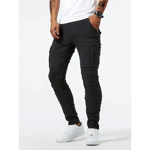 DENIM CARGO PANTS - EcoEase Market