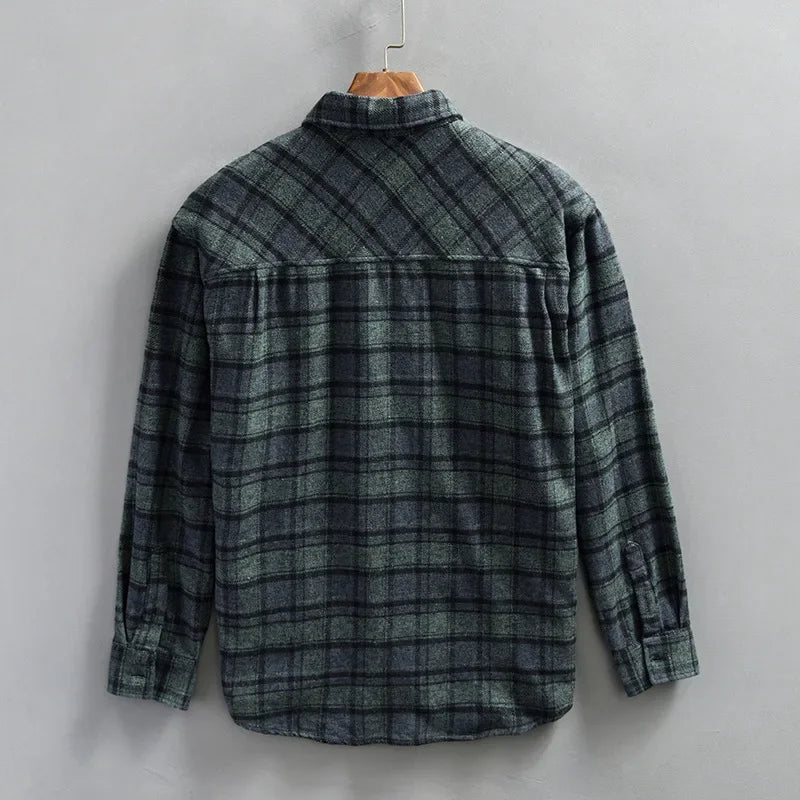 HARAJUKU VINTAGE PLAID SHIRT - EcoEase Market