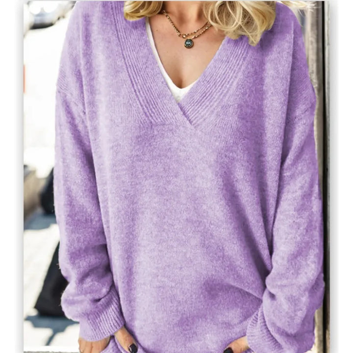 KNITTED PULLOVER SWEATER - EcoEase Market