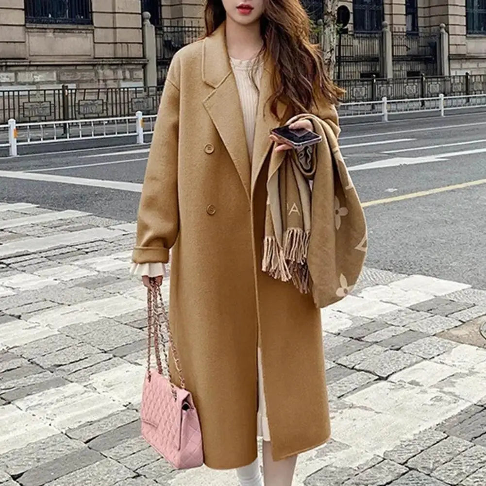 LAPEL WOOLEN COAT - EcoEase Market