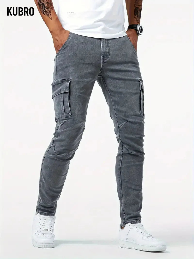 DENIM CARGO PANTS - EcoEase Market