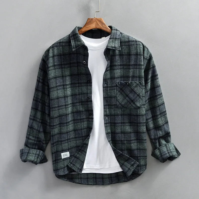 HARAJUKU VINTAGE PLAID SHIRT - EcoEase Market