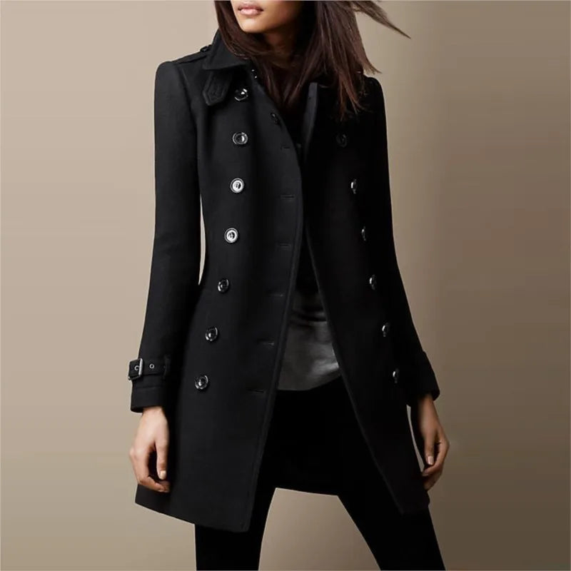 ELEGANT WOMEN'S WOOLEN COAT - EcoEase Market