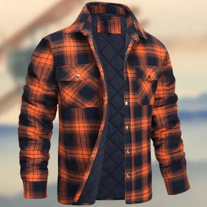 PLAID THICK SHIRT JACKET - EcoEase Market