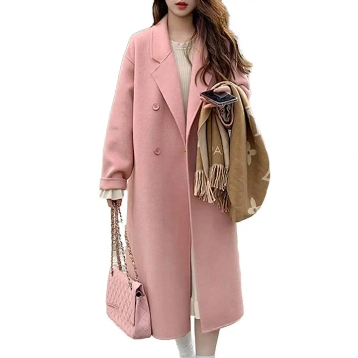 LAPEL WOOLEN COAT - EcoEase Market