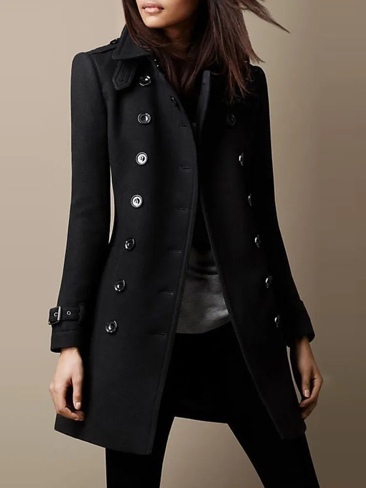 ELEGANT WOMEN'S WOOLEN COAT - EcoEase Market