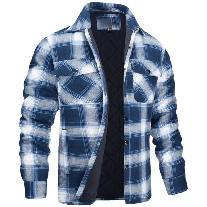 PLAID THICK SHIRT JACKET - EcoEase Market